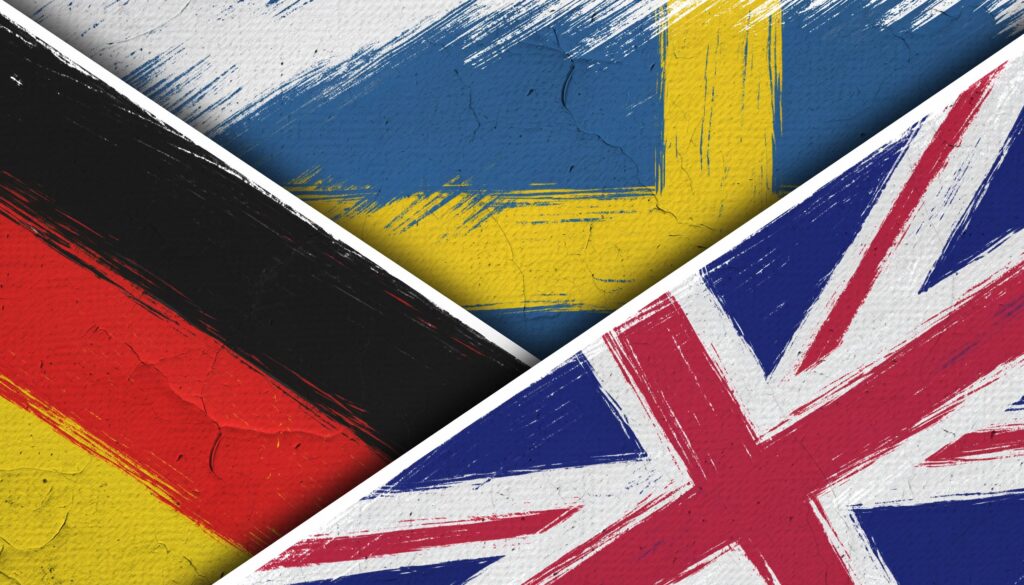 medienlandschaft in Deutschland, Schweden, UK